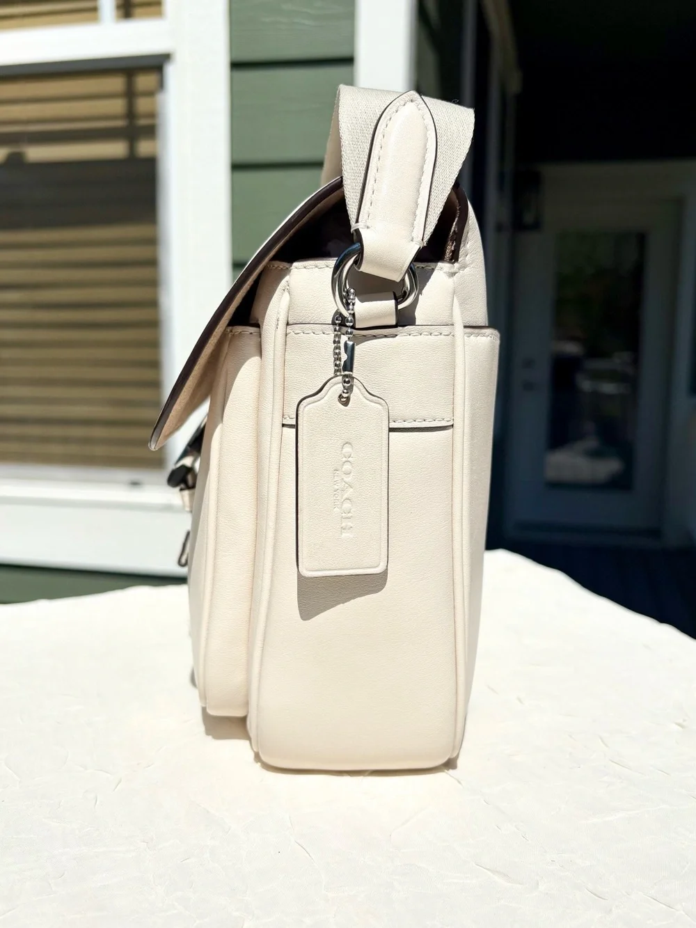 COACH Pace Messenger Bag In Chalk White CR098
